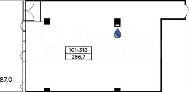 Продается помещение под офис площадью 266.7 кв.м
