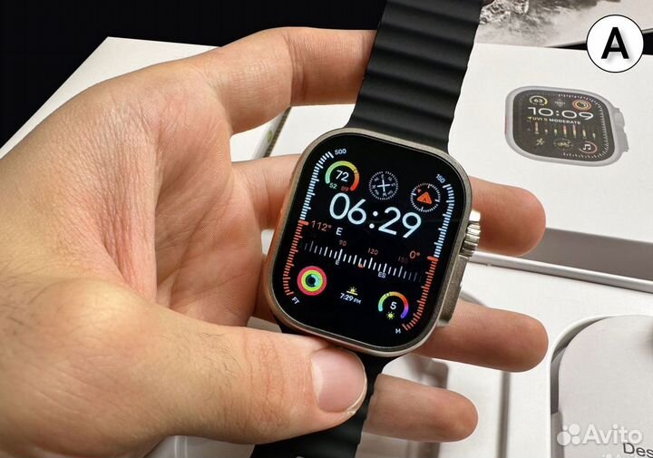 Apple Watch Ultra 2 49mm с яблоком при включении