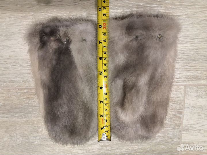 Детские варежки из норки