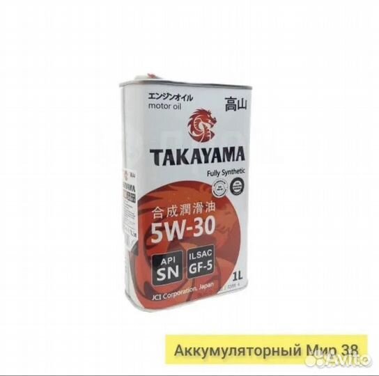 Мторное масло Takayama SAR 5W30 GF-5. API SN 1L