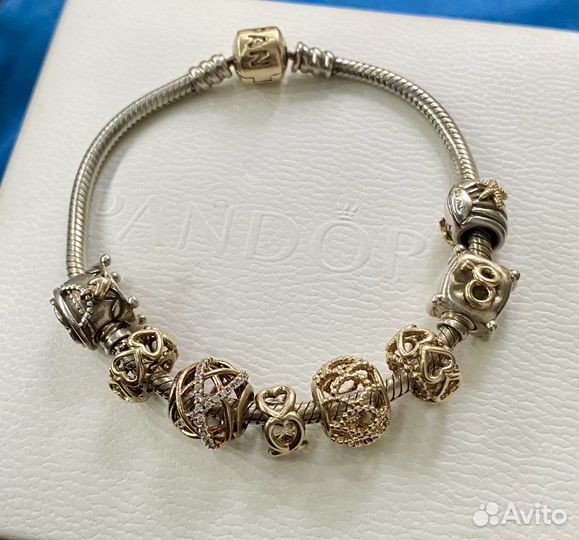 Pandora браслет с шармами