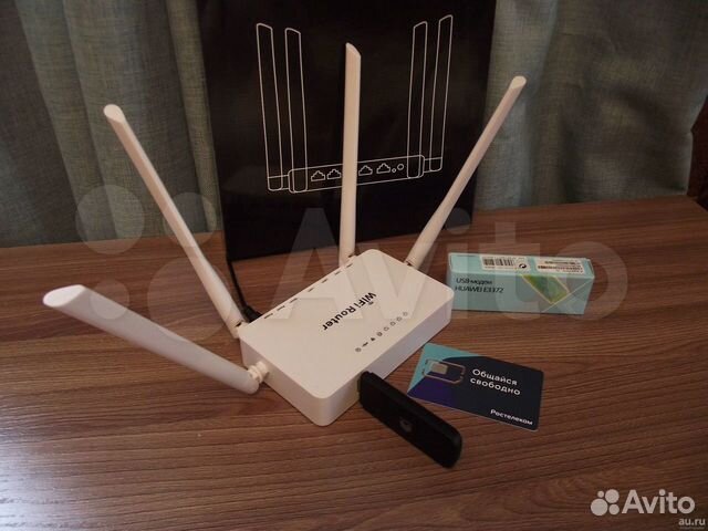 Комплект Роутер ZBT we1626+ Модем 4G huawei