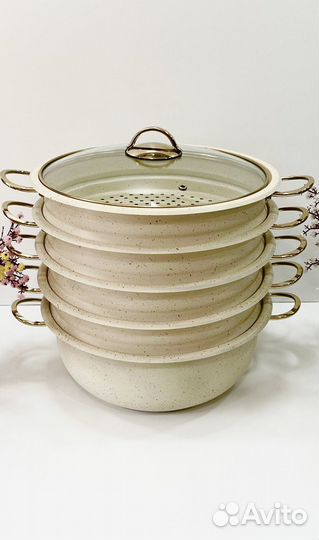 Кастрюля Мантоварка Пароварка все цвета