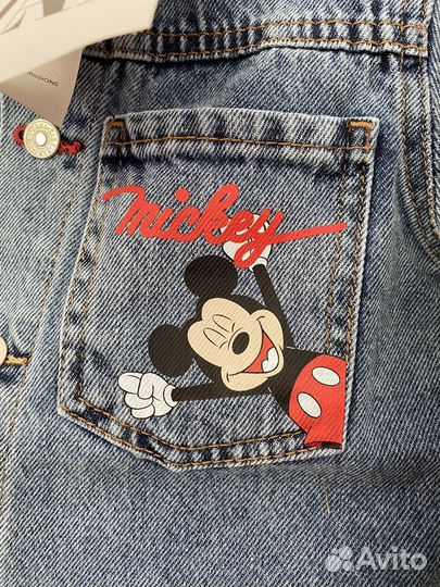 Джинсовая куртка Zara Mickey Mouse 92-122