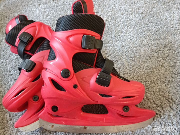 Коньки детские раздвижные 30-33