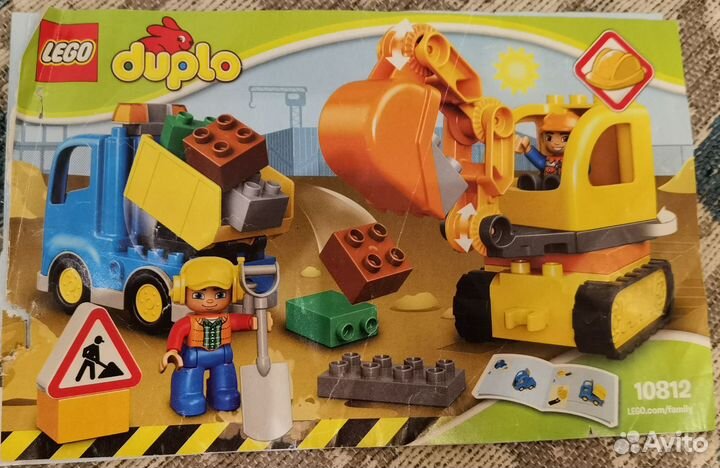 Lego duplo 10812 Грузовик и гусеничный экскаватор