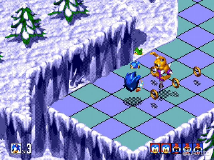 Картридж Sega sonic 3D blast