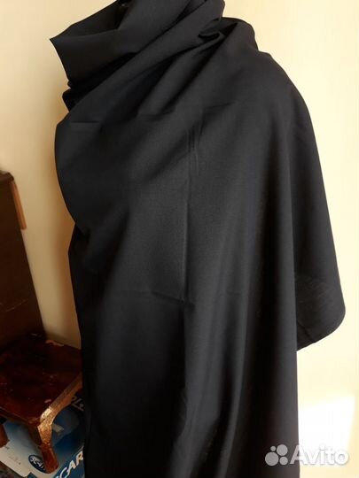 Ткань шерсть темно-синяя