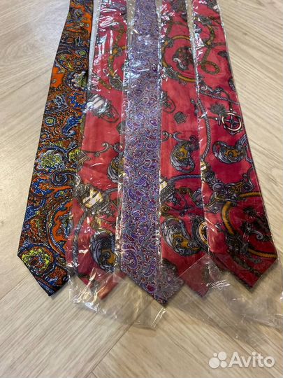 Галстук ручной работы Gold CitY 100% шёлк