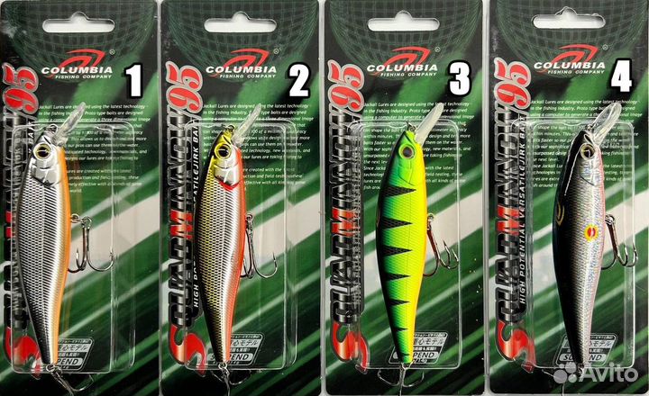 Воблеры Jackall Squad Minnow 95SP