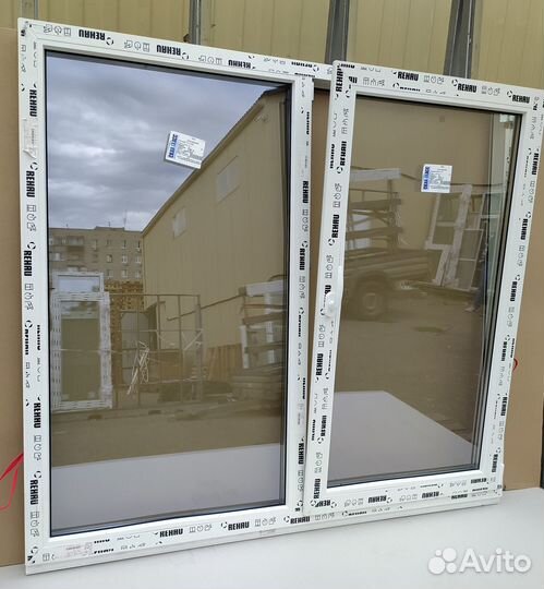 Пластиковые окна ширина 1100мм. высота 1200мм. 1шт