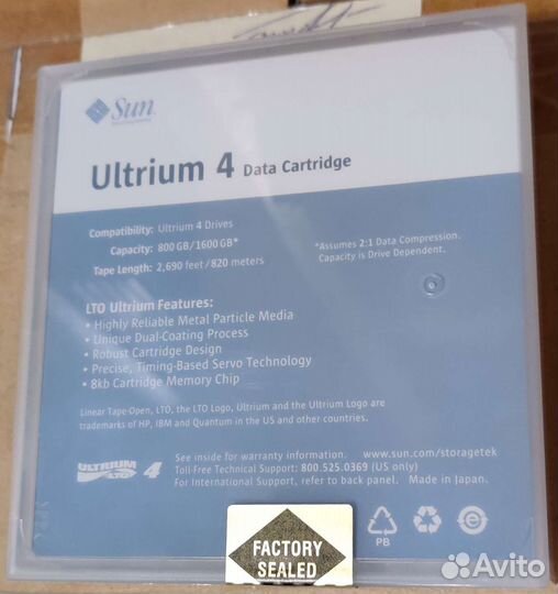 Ленточный картридж Sun Ultrium 4 800/1600GB