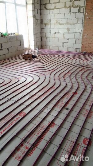 Монтаж отопления и водоснабжения. Теплый пол