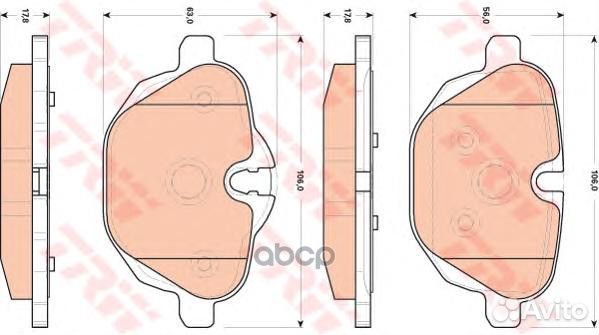 Колодки торм.зад. GDB1840 TRW