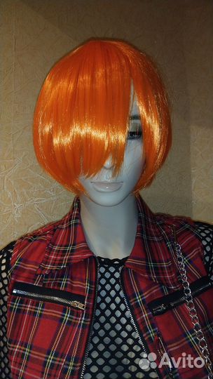 Парик рыжий с хвостом