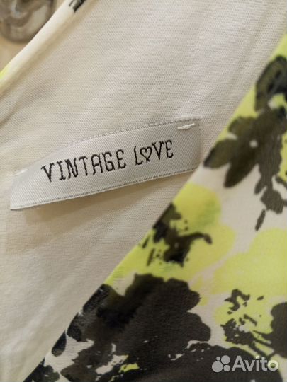 Платье vintage love Италия шифон миди m