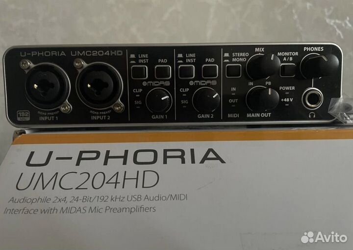 Внешняя звуковая карта behringer 204hd