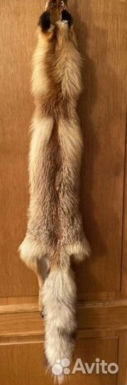 Шикарный лисий воротник Чулок лисий Шкура Горжетка