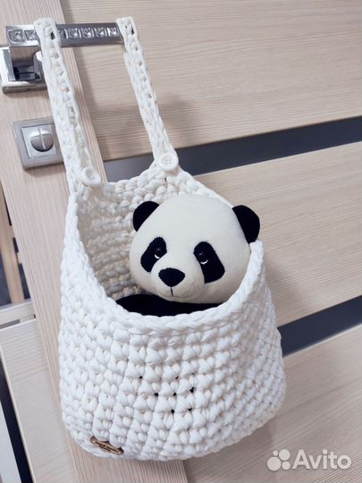 Корзина плетеная на детскую кроватку / органайзер