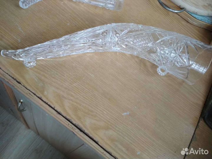 Рог хрусталь СССР 2 шт