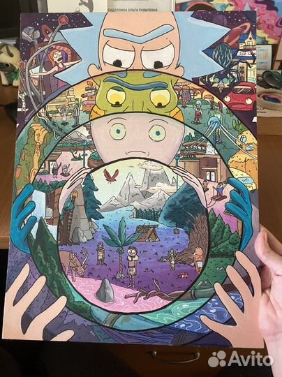 Картина рик и морти 30*40 (акрил)