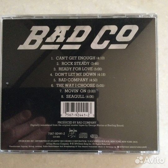 CD Bad Company/Bad.Co/Straight.1994,Germany