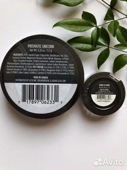 Хайлайтер, тени-глиттер