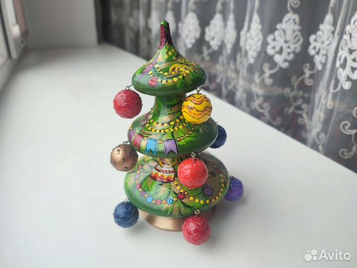 Новогодние деревянные игрушки на елку