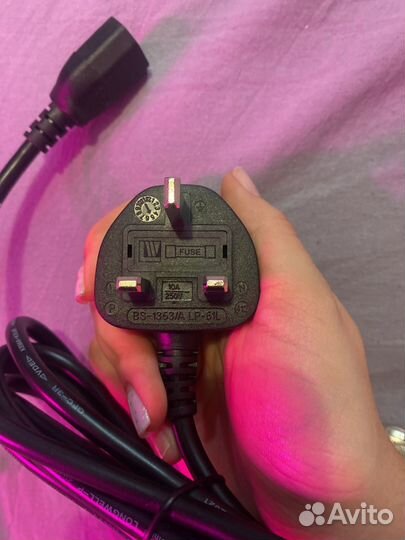 Кабель питания с предохранителем