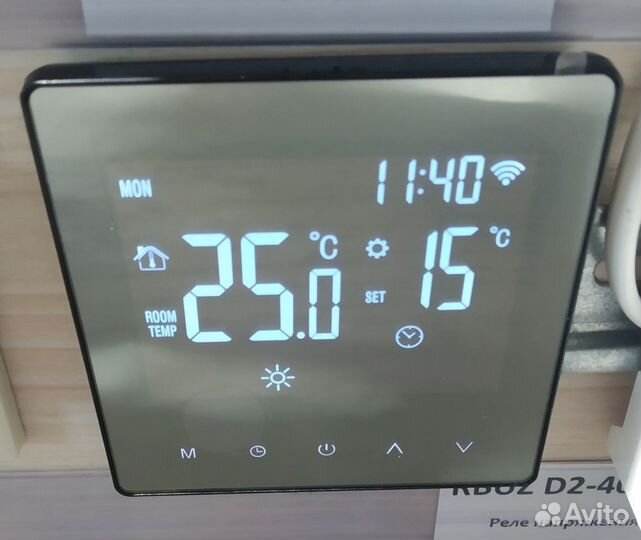 Терморегулятор сенсорный программ. WarmLife mirror