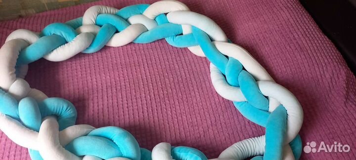 Бортик коса в кроватку