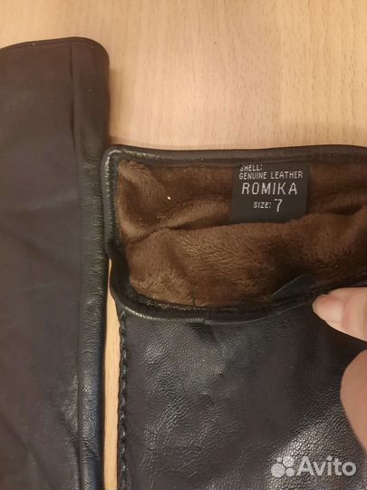 Перчатки кожаные