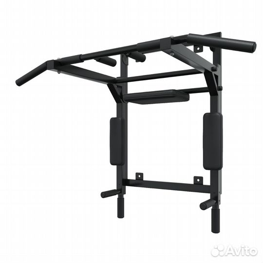 Турник брусья пресс на рамке черный