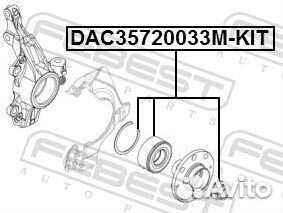 Подшипник ступицы колеса (ремкомплект) перед
