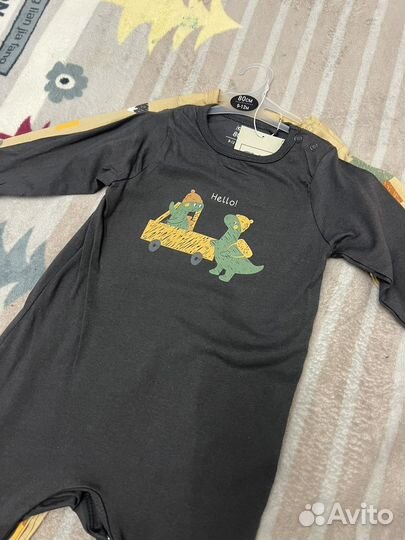 Боди для новорожденных 80 sin новые 2 шт