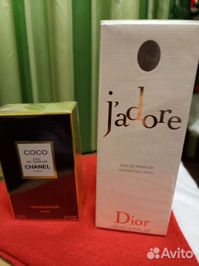 Парфюмерная вода Coco Chanel, Jadore Dior