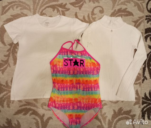 Вещи пакетом для девочки 140