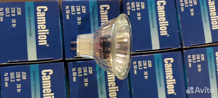 Лампа галогенная цоколь GU5.3 цоколь G4