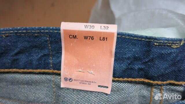 Джинсы levis 501 оригинал 30/32