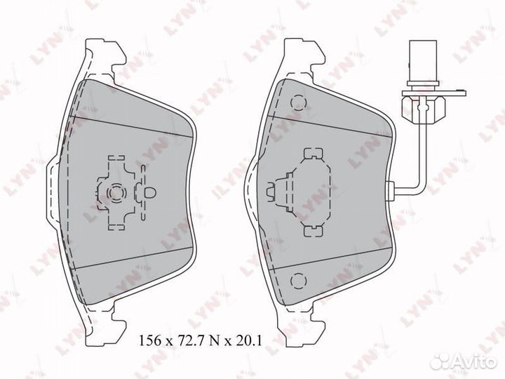 Колодки тормозные дисковые перед