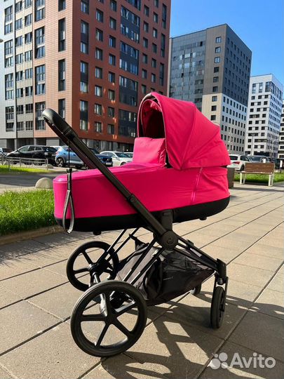 Коляска 3 в 1 Cybex Priam III Fancy Pink