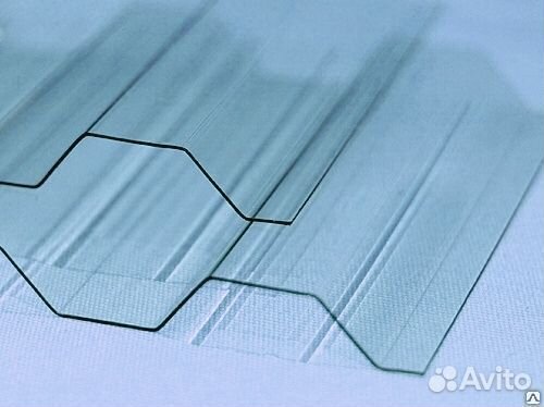 Поликарбонат профилированный C-21 Прозрачный