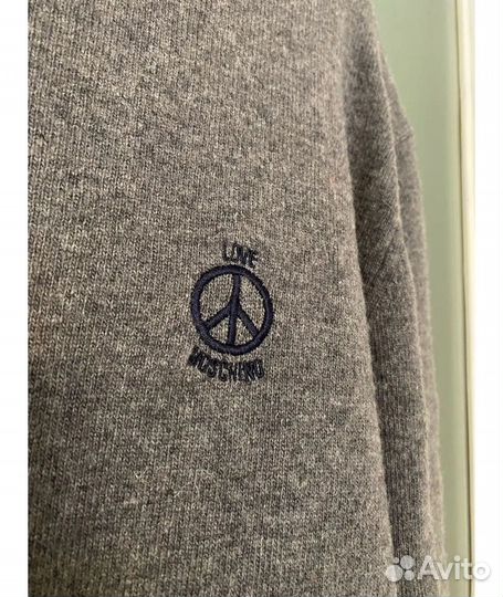 Love moschino Серый шерстяной джемпер/свитер