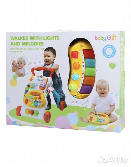 Каталка-ходунки BabyGo со светом и звуком