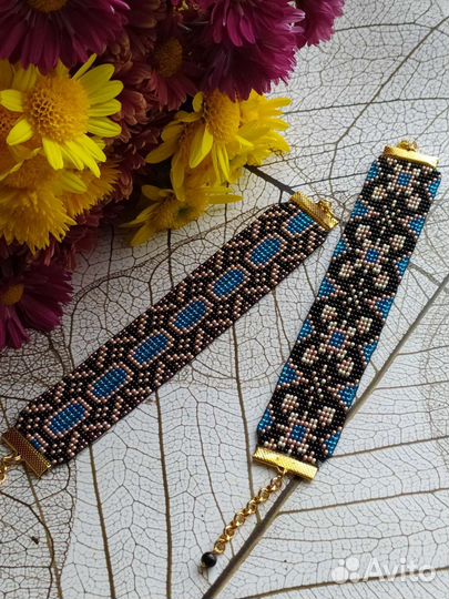 Браслет, серьги, лариаты