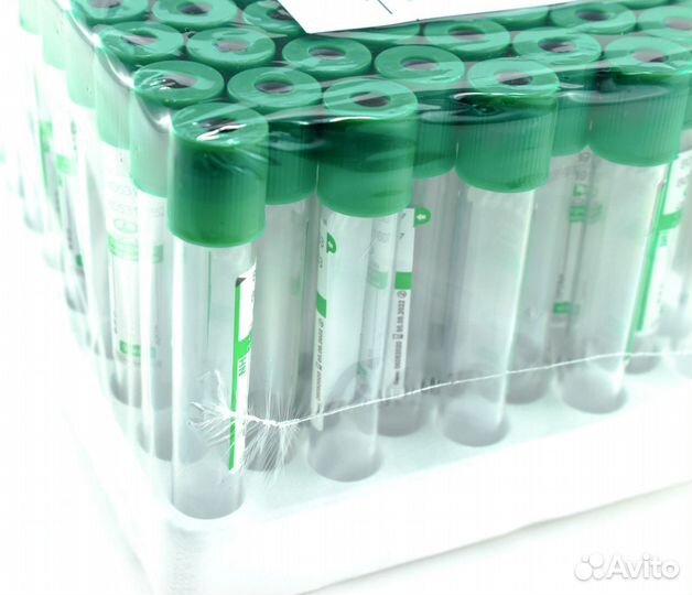 Пробирка вакуумная С LI гепарином 6 мл, 13Х100 мм