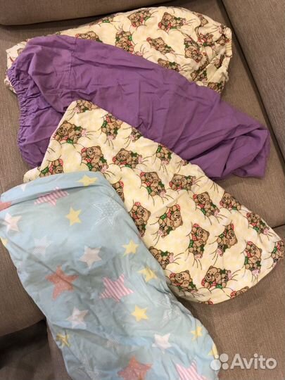 Простыни на овальную кроватку