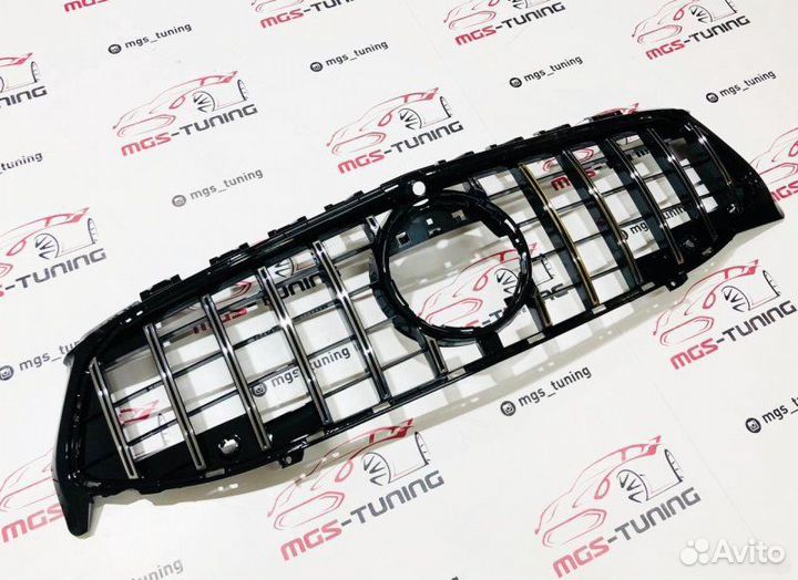 Решетка радиатора Mercedes CLA c118 GT Chrome П/К