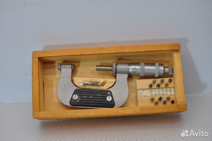 Микрометр резьбовой мвм- 50 (25-50мм.)