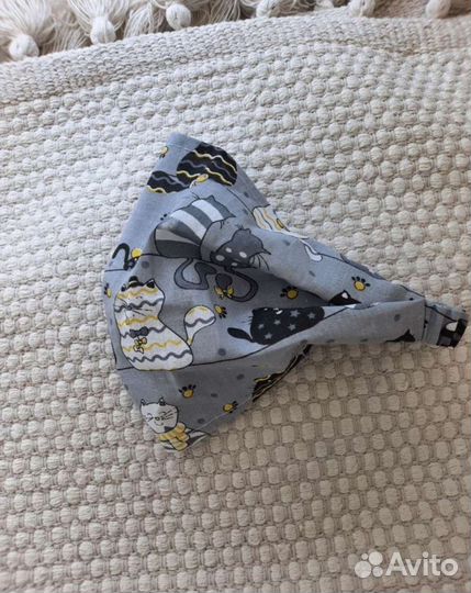 Косынка для девочки на резинке из бязи